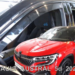 ΑΝΕΜΟΘΡΑΥΣΤΕΣ ΓΙΑ RENAULT AUSTRAL 5D 2022+ ΣΕΤ ΑΥΤΟΚΙΝΗΤΟΥ ΑΠΟ ΕΥΚΑΜΠΤΟ ΦΙΜΕ ΠΛΑΣΤΙΚΟ HEKO - 4 ΤΕΜ.