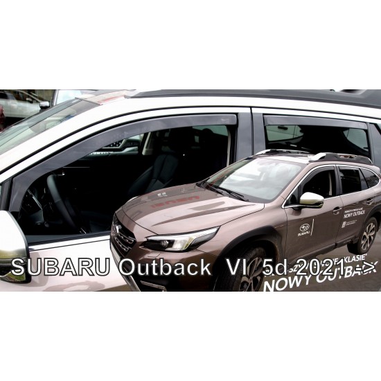 Heko - Ανεμοθραύστες Παραθύρων Για Subaru Outback (BT) 2021 > 5πορτο Hatchback/SUV υλικό Acrylic Χρώμα Φιμέ - 4 τεμ. (ΑΝΕΜ.SET28532)