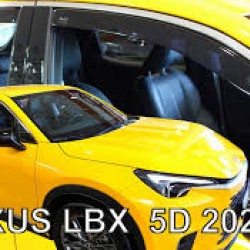 ΑΝΕΜΟΘΡΑΥΣΤΕΣ ΓΙΑ LEXUS LBX 5D 2023+ ΣΕΤ ΑΥΤΟΚΙΝΗΤΟΥ ΑΠΟ ΕΥΚΑΜΠΤΟ ΦΙΜΕ ΠΛΑΣΤΙΚΟ HEKO - 4 ΤΕΜ.