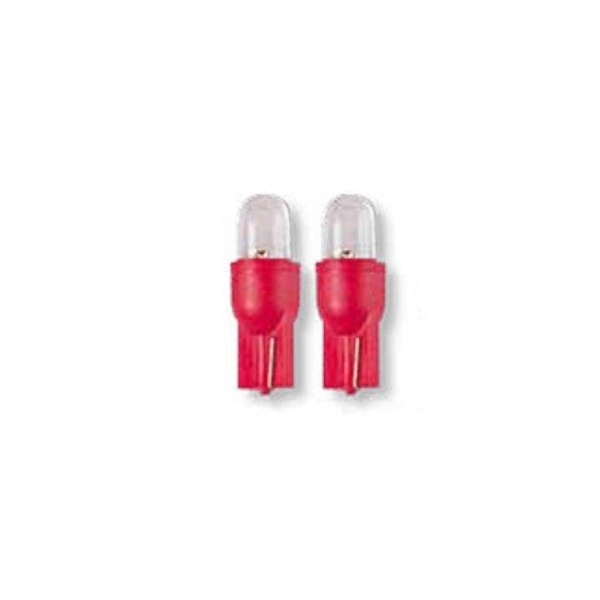 T10 W5W 12V ΛΑΜΠΑΚΙ ΨΕΙΡΑ ΚΟΚΚΙΝΟ (1LED)