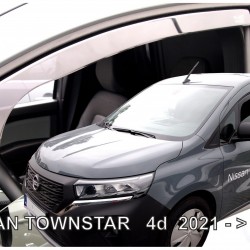 ΑΝΕΜΟΘΡΑΥΣΤΕΣ ΓΙΑ NISSAN TOWNSTAR VAN 2021+ ΖΕΥΓΑΡΙ VAN ΑΠΟ ΕΥΚΑΜΠΤΟ ΦΙΜΕ ΠΛΑΣΤΙΚΟ HEKO - 2 ΤΕΜ.