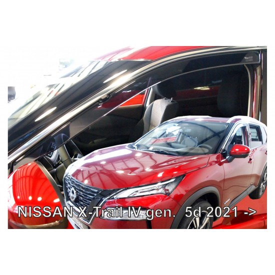 ΑΝΕΜΟΘΡΑΥΣΤΕΣ ΓΙΑ NISSAN X-TRAIL 5D 2021+ ΖΕΥΓΑΡΙ ΑΠΟ ΕΥΚΑΜΠΤΟ ΦΙΜΕ ΠΛΑΣΤΙΚΟ HEKO - 2 ΤΕΜ.