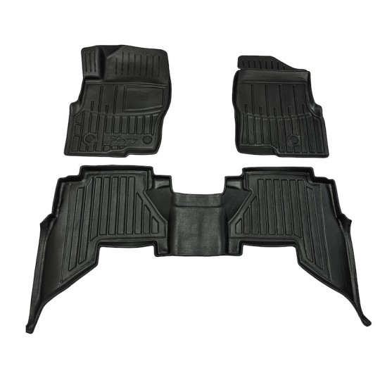 Race Axion - Πατάκια Για Nissan Pathfinder III (R51) 2010-2015 5πορτο Λάστιχο Σκαφάκια Προστατευτικά Με Κουμπώματα υλικό Λάστιχο για Επιβατικά Αυτοκίνητα - 3 τεμ. (5014363/ST)