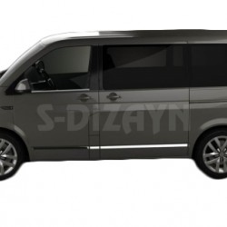 TRIM  ΠΑΡΑΘΥΡΩΝ ΑΥΤΟΚΟΛΛΗΤΑ ΧΡΩΜΙΟΥ 2ΤΕΜ. ΓΙΑ VW T6 TRANSPORTER VAN 2015+