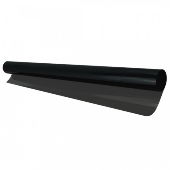 Amio - Αντιηλιακή Μεμβράνη Φιμέ Super Dark Black 5% 75x300cm Για Μέγιστη Σκίαση Και Προστασία Από UV Για Τζάμια Αυτοκινήτου – 1 Τεμ. (01657/AM)