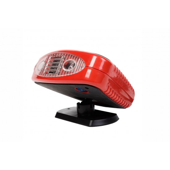 Amio - Αερόθερμο Αυτοκινήτου Tornado 3 σε 1 12V 150W με Φωτισμό LED για Θέρμανση Ξεπάγωμα Παρμπρίζ και Ανεμιστήρα - 1 τεμ. (01326/AM)