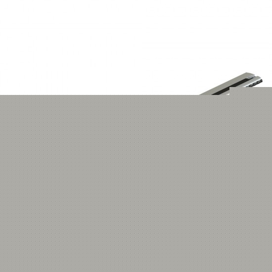 ΜΠΑΡΑ ΟΡΟΦΗΣ ΑΛΟΥΜΙΝΙΟΥ 69cm ΑΣΗΜΙ SILENZIO CX ORIGINE SYSTEM ( STANDARD / FLUSH RAILING) NORDRIVE - 1 ΤΕΜ.