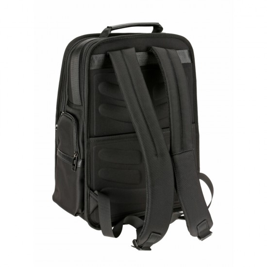 ΤΣΑΝΤΑ ΠΛΑΤΗΣ BACK PACK ZAINO BK-01 ΣΕ ΜΑΥΡΟ ΧΡΩΜΑ 32x45x22cm