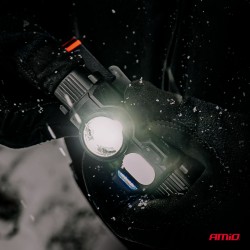 ΦΑΚΟΣ ΚΕΦΑΛΗΣ ΕΡΓΑΣΙΑΣ XPG+COB LED ΜΕ ΣΤΡΟΜΠΟ 1200mAh ΕΠΑΝΑΦΟΡΤΙΖΟΜΕΝΟΣ AMIO