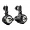 Lampa - Προβολείς Ομίχλης Moto FOG-X2 12V 30W 2100lm 6000-6500K Φ71mm 1 LED Αδιάβροχοι IP68 με Καλωδίωση και Βάσεις Φ38-39mm - Σετ 2 Τεμ. (9158.2-LM)