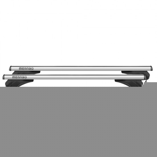 MENABO ΜΠΑΡΕΣ ΑΛΟΥΜΙΝΙΟΥ ARIEM 118.5 cm ΣΕ ΑΣΗΜΙ ΧΡΩΜΑ ΓΙΑ Infiniti Q30 5 doors 2015>2019 ΜΕ FLUSH RAILS - 2 ΤΕΜ. (14700/MB)